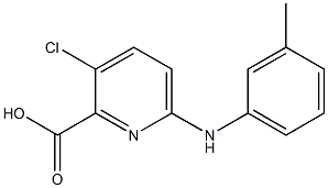 3-chloro-6-[(3-methylphenyl)amino]pyridine-2-carboxylic acid Structure