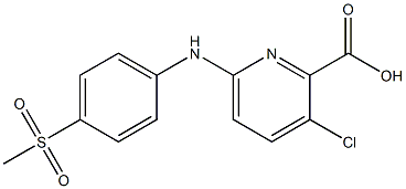 3-chloro-6-[(4-methanesulfonylphenyl)amino]pyridine-2-carboxylic acid 구조식 이미지