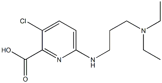 3-chloro-6-{[3-(diethylamino)propyl]amino}pyridine-2-carboxylic acid Structure