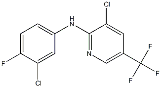 3-chloro-N-(3-chloro-4-fluorophenyl)-5-(trifluoromethyl)pyridin-2-amine 구조식 이미지