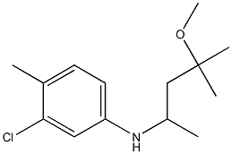 3-chloro-N-(4-methoxy-4-methylpentan-2-yl)-4-methylaniline Structure