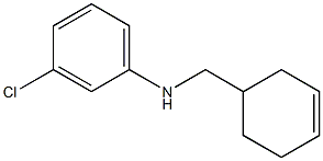 3-chloro-N-(cyclohex-3-en-1-ylmethyl)aniline Structure