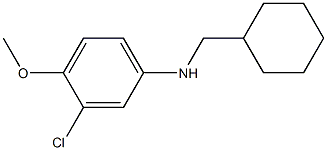 3-chloro-N-(cyclohexylmethyl)-4-methoxyaniline 구조식 이미지