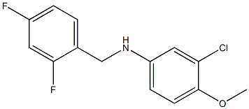 3-chloro-N-[(2,4-difluorophenyl)methyl]-4-methoxyaniline 구조식 이미지