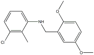 3-chloro-N-[(2,5-dimethoxyphenyl)methyl]-2-methylaniline Structure