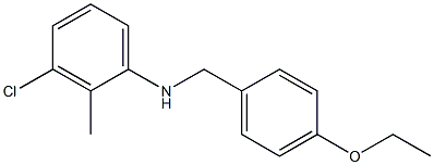 3-chloro-N-[(4-ethoxyphenyl)methyl]-2-methylaniline Structure