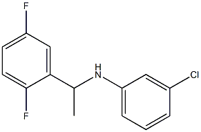 3-chloro-N-[1-(2,5-difluorophenyl)ethyl]aniline 구조식 이미지