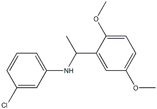 3-chloro-N-[1-(2,5-dimethoxyphenyl)ethyl]aniline Structure