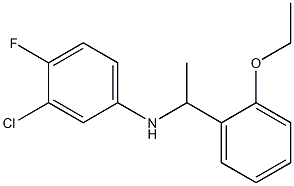 3-chloro-N-[1-(2-ethoxyphenyl)ethyl]-4-fluoroaniline 구조식 이미지