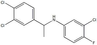 3-chloro-N-[1-(3,4-dichlorophenyl)ethyl]-4-fluoroaniline 구조식 이미지