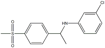 3-chloro-N-[1-(4-methanesulfonylphenyl)ethyl]aniline 구조식 이미지