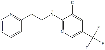 3-chloro-N-[2-(pyridin-2-yl)ethyl]-5-(trifluoromethyl)pyridin-2-amine 구조식 이미지