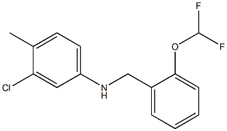 3-chloro-N-{[2-(difluoromethoxy)phenyl]methyl}-4-methylaniline 구조식 이미지