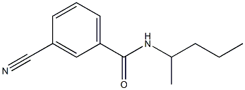 3-cyano-N-(1-methylbutyl)benzamide Structure