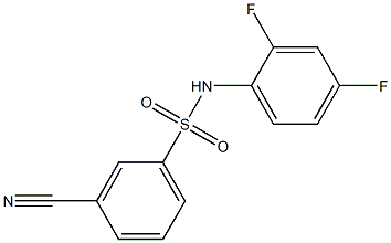 3-cyano-N-(2,4-difluorophenyl)benzenesulfonamide 구조식 이미지