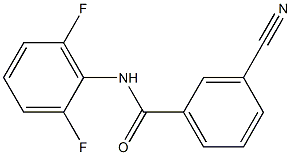 3-cyano-N-(2,6-difluorophenyl)benzamide Structure