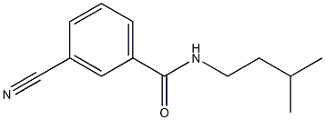 3-cyano-N-(3-methylbutyl)benzamide Structure