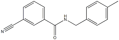 3-cyano-N-(4-methylbenzyl)benzamide Structure