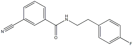 3-cyano-N-[2-(4-fluorophenyl)ethyl]benzamide Structure
