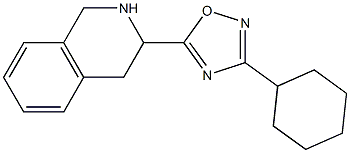 3-cyclohexyl-5-(1,2,3,4-tetrahydroisoquinolin-3-yl)-1,2,4-oxadiazole 구조식 이미지