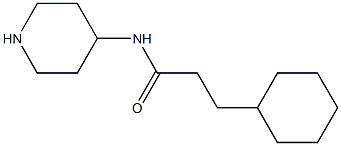 3-cyclohexyl-N-(piperidin-4-yl)propanamide Structure