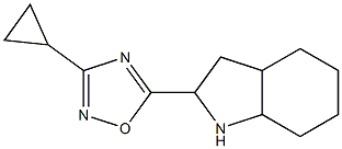 3-cyclopropyl-5-(octahydro-1H-indol-2-yl)-1,2,4-oxadiazole 구조식 이미지