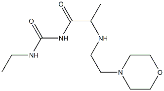 3-ethyl-1-(2-{[2-(morpholin-4-yl)ethyl]amino}propanoyl)urea 구조식 이미지