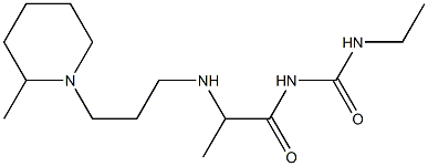 3-ethyl-1-(2-{[3-(2-methylpiperidin-1-yl)propyl]amino}propanoyl)urea 구조식 이미지