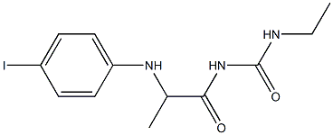 3-ethyl-1-{2-[(4-iodophenyl)amino]propanoyl}urea Structure