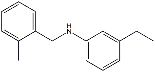 3-ethyl-N-[(2-methylphenyl)methyl]aniline 구조식 이미지