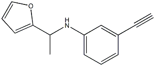3-ethynyl-N-[1-(furan-2-yl)ethyl]aniline 구조식 이미지