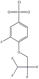 3-fluoro-4-(2,2,3,3-tetrafluoropropoxy)benzene-1-sulfonyl chloride 구조식 이미지