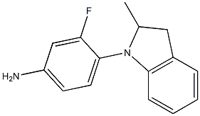 3-fluoro-4-(2-methyl-2,3-dihydro-1H-indol-1-yl)aniline Structure