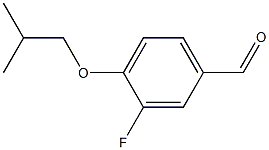 3-fluoro-4-(2-methylpropoxy)benzaldehyde 구조식 이미지