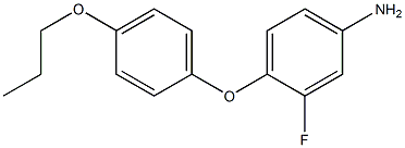 3-fluoro-4-(4-propoxyphenoxy)aniline 구조식 이미지