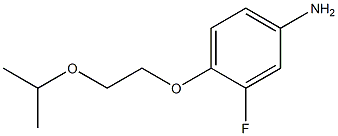 3-fluoro-4-[2-(propan-2-yloxy)ethoxy]aniline Structure