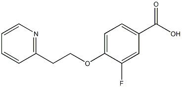 3-fluoro-4-[2-(pyridin-2-yl)ethoxy]benzoic acid 구조식 이미지