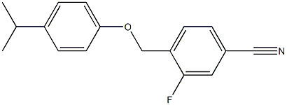 3-fluoro-4-[4-(propan-2-yl)phenoxymethyl]benzonitrile 구조식 이미지