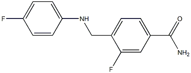 3-fluoro-4-{[(4-fluorophenyl)amino]methyl}benzamide Structure