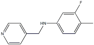 3-fluoro-4-methyl-N-(pyridin-4-ylmethyl)aniline 구조식 이미지