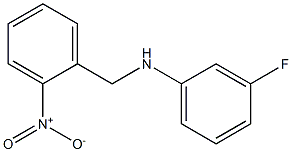 3-fluoro-N-[(2-nitrophenyl)methyl]aniline Structure