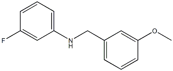 3-fluoro-N-[(3-methoxyphenyl)methyl]aniline Structure