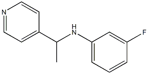 3-fluoro-N-[1-(pyridin-4-yl)ethyl]aniline Structure