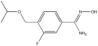 3-fluoro-N'-hydroxy-4-(isopropoxymethyl)benzenecarboximidamide 구조식 이미지