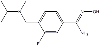 3-fluoro-N'-hydroxy-4-{[isopropyl(methyl)amino]methyl}benzenecarboximidamide Structure