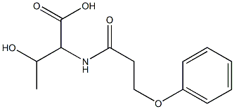 3-hydroxy-2-(3-phenoxypropanamido)butanoic acid 구조식 이미지