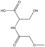 3-hydroxy-2-[(methoxyacetyl)amino]propanoic acid Structure