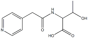 3-hydroxy-2-[(pyridin-4-ylacetyl)amino]butanoic acid Structure