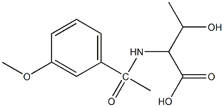 3-hydroxy-2-[1-(3-methoxyphenyl)acetamido]butanoic acid Structure