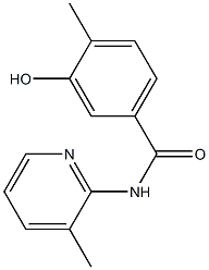 3-hydroxy-4-methyl-N-(3-methylpyridin-2-yl)benzamide 구조식 이미지
